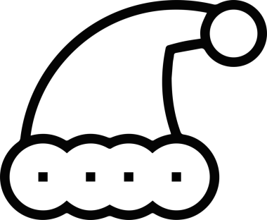 Şapka simgesi vektör çizimi