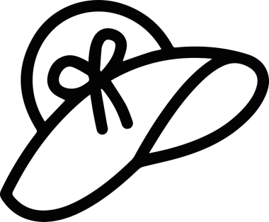 Şapka simgesi vektör çizimi