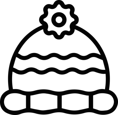 Şapka simgesi vektör çizimi