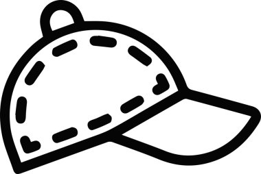 Şapka simgesi vektör çizimi