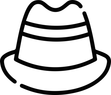 Şapka simgesi vektör çizimi