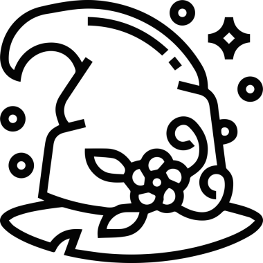 Şapka simgesi vektör çizimi