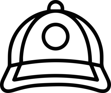 Şapka simgesi vektör çizimi