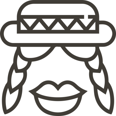 Şapka simgesi vektör çizimi