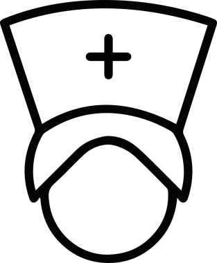 Şapka simgesi vektör çizimi