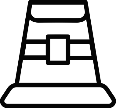 Şapka simgesi vektör çizimi