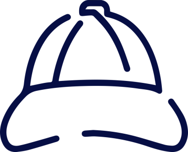 Şapka simgesi vektör çizimi