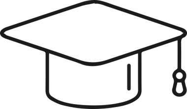 Şapka simgesi vektör çizimi