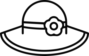 Şapka simgesi vektör çizimi