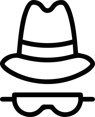Şapka simgesi vektör çizimi