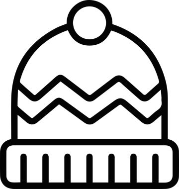 Şapka simgesi vektör çizimi