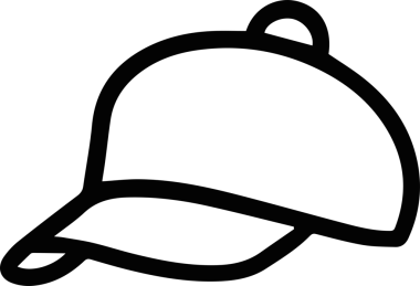 Şapka simgesi vektör çizimi