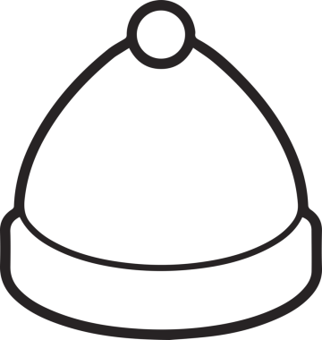 Şapka simgesi vektör çizimi