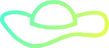 Şapka simgesi vektör çizimi