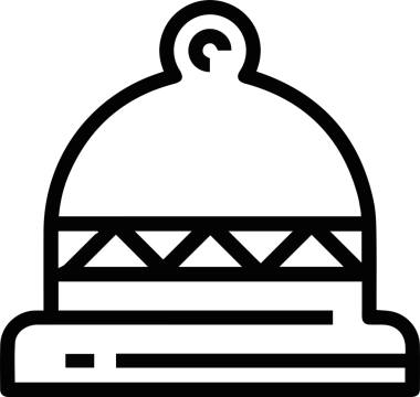 Şapka simgesi vektör çizimi