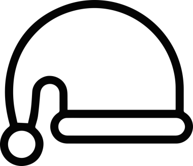 Şapka simgesi vektör çizimi