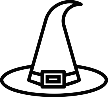 Şapka simgesi vektör çizimi