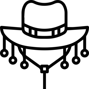 Şapka simgesi vektör çizimi
