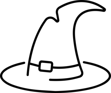 Şapka simgesi vektör çizimi