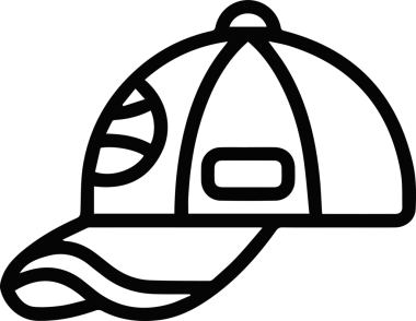 Şapka simgesi vektör çizimi