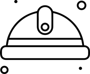 Şapka simgesi vektör çizimi
