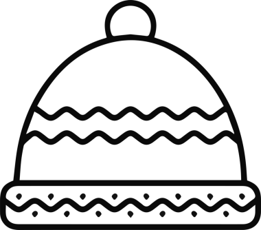 Şapka simgesi vektör çizimi