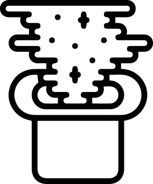 Şapka simgesi vektör çizimi