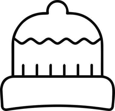 Şapka simgesi vektör çizimi