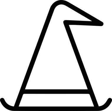 Şapka simgesi vektör çizimi