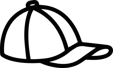 Şapka simgesi vektör çizimi