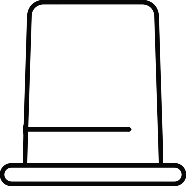 Şapka simgesi vektör çizimi