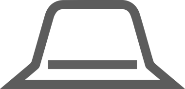 Şapka simgesi vektör çizimi