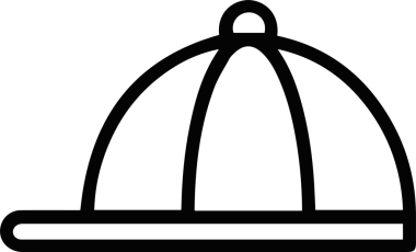 Şapka simgesi vektör çizimi