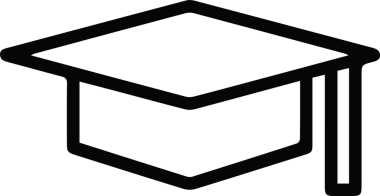 Şapka simgesi vektör çizimi