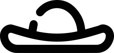 Şapka simgesi vektör çizimi