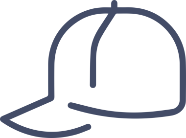 Şapka simgesi vektör çizimi