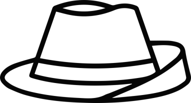Şapka simgesi vektör çizimi