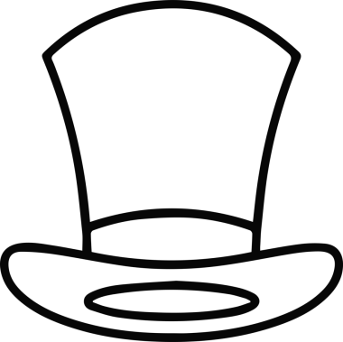 Şapka simgesi vektör çizimi