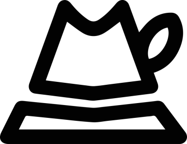 Şapka simgesi vektör çizimi