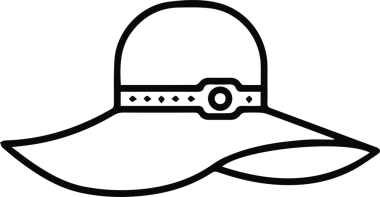 Şapka simgesi vektör çizimi