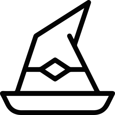 Şapka simgesi vektör çizimi