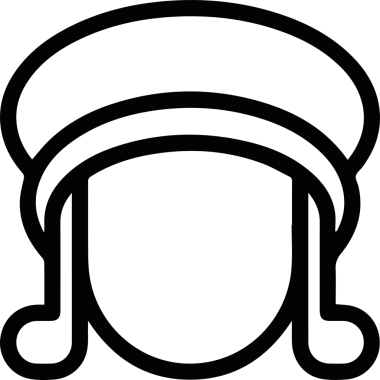 Şapka simgesi vektör çizimi