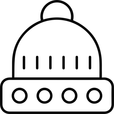 Şapka simgesi vektör çizimi