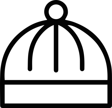 Şapka simgesi vektör çizimi