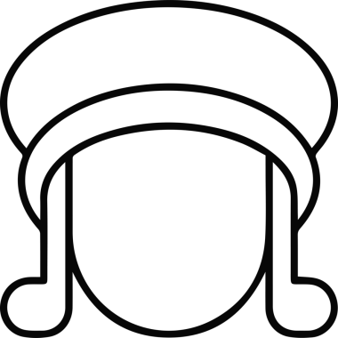 Şapka simgesi vektör çizimi