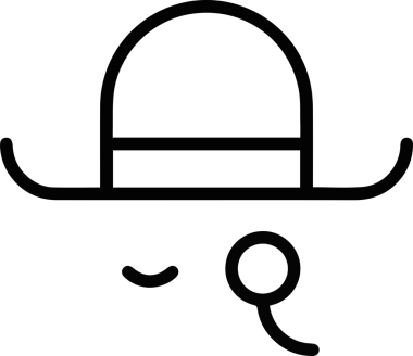 Şapka simgesi vektör çizimi