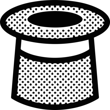 Şapka simgesi vektör çizimi