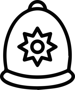 Şapka simgesi vektör çizimi