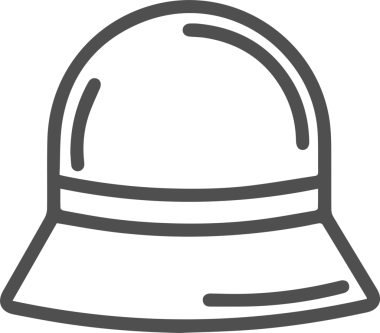 Şapka simgesi vektör çizimi