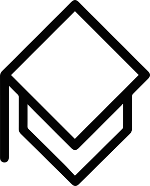 Şapka simgesi vektör çizimi